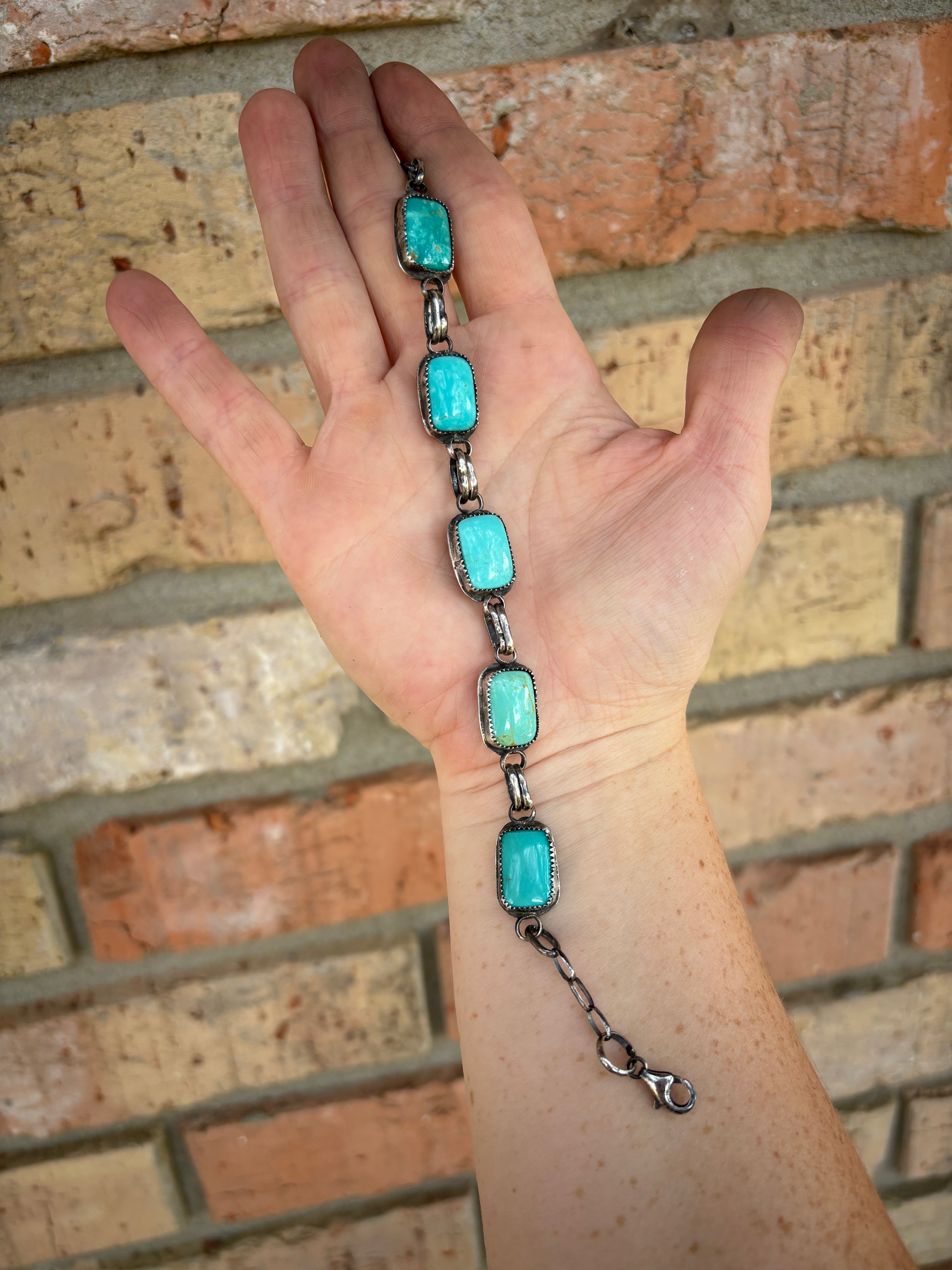 Kingman Turquoise Link Bracelet