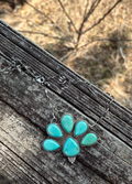 Kingman Turquoise Cluster Necklace